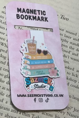 Book Stack Magnetic Bookmark