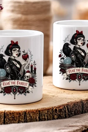 Gothic Snow White 'Fear The Fairest' Ceramic Mug