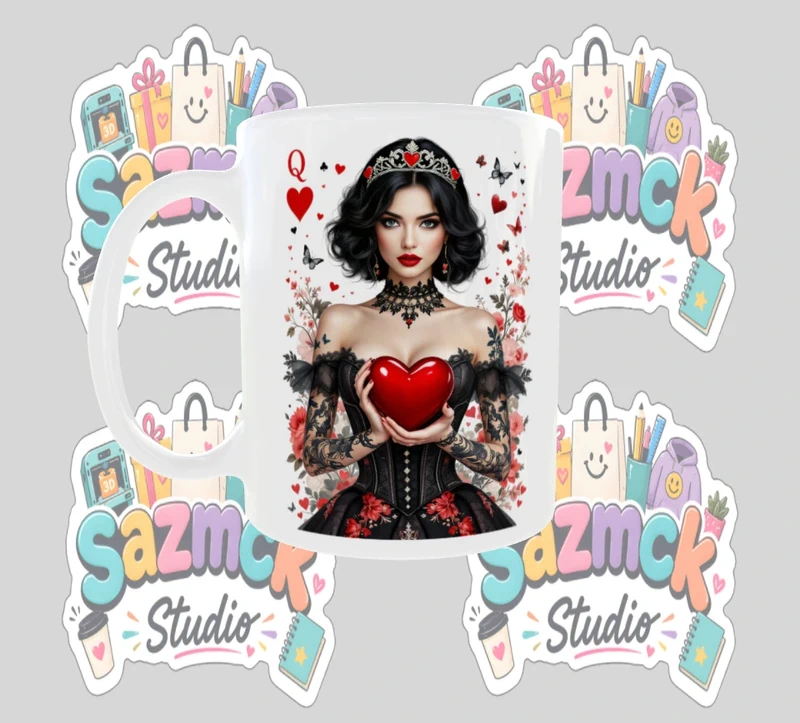 Queen of Hearts Mug - Image 3