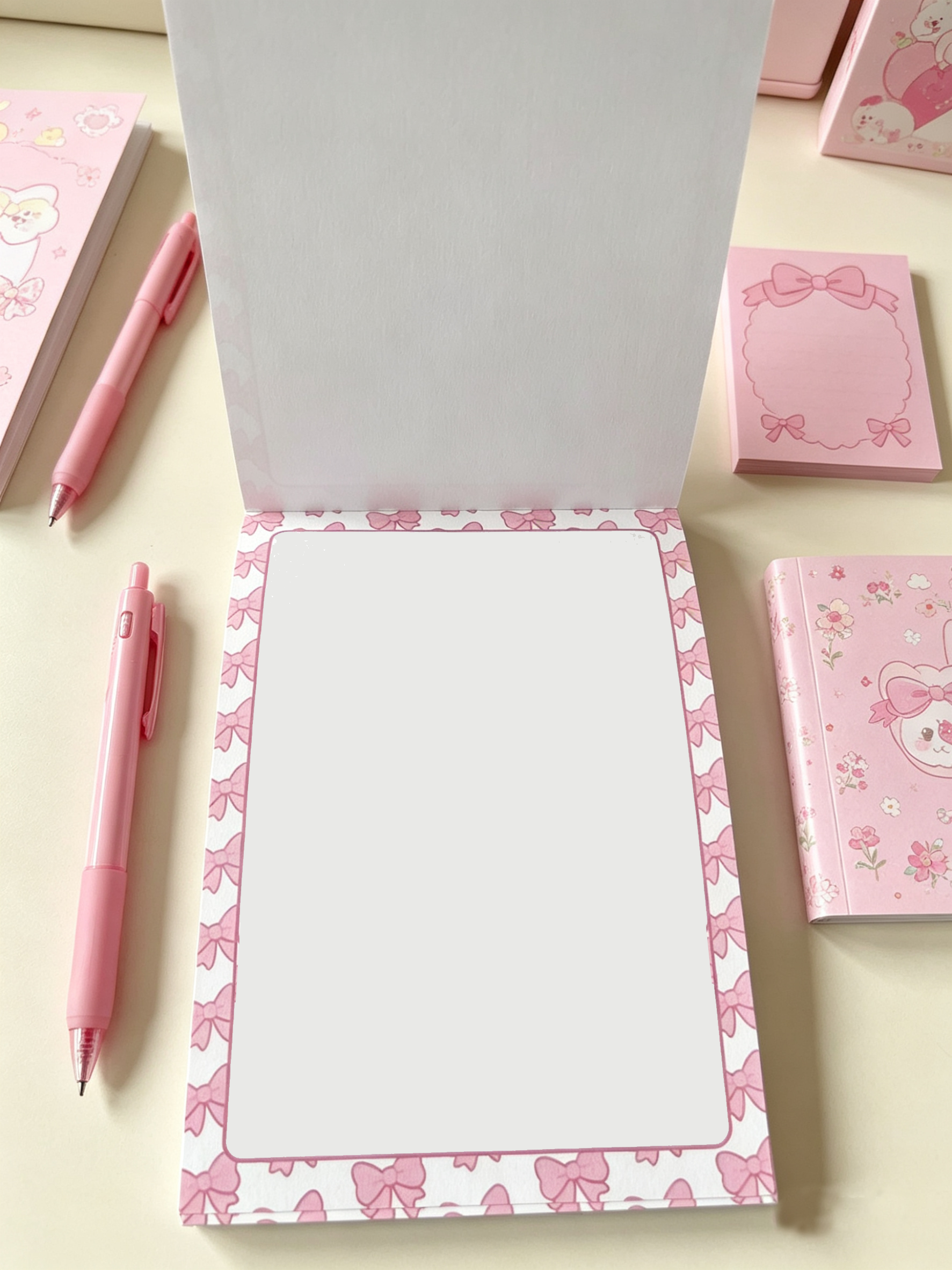 Pretty Pink Bows Notepad - Image 2