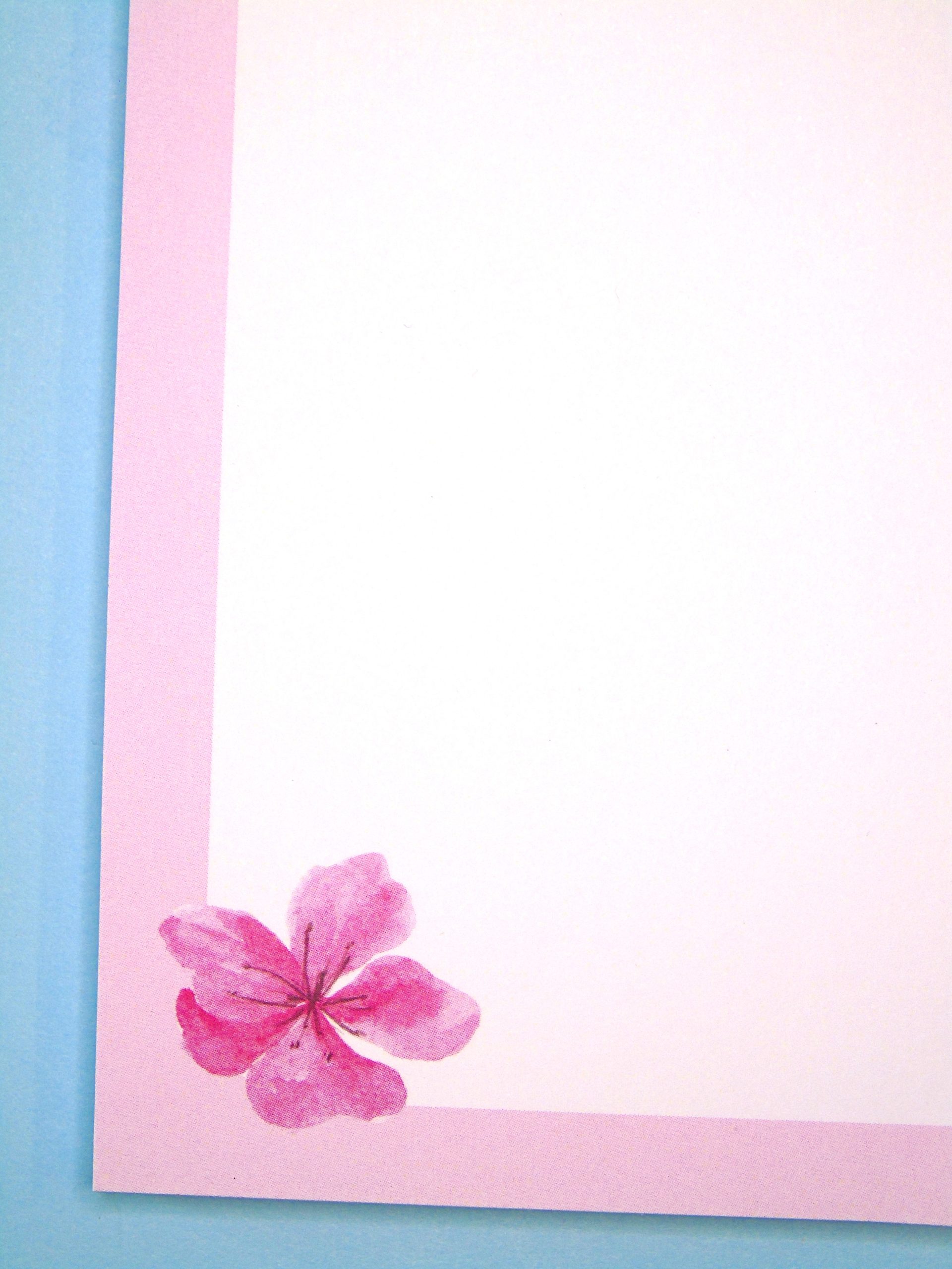 Pink Floral 50-Page Memo Pad - Image 3