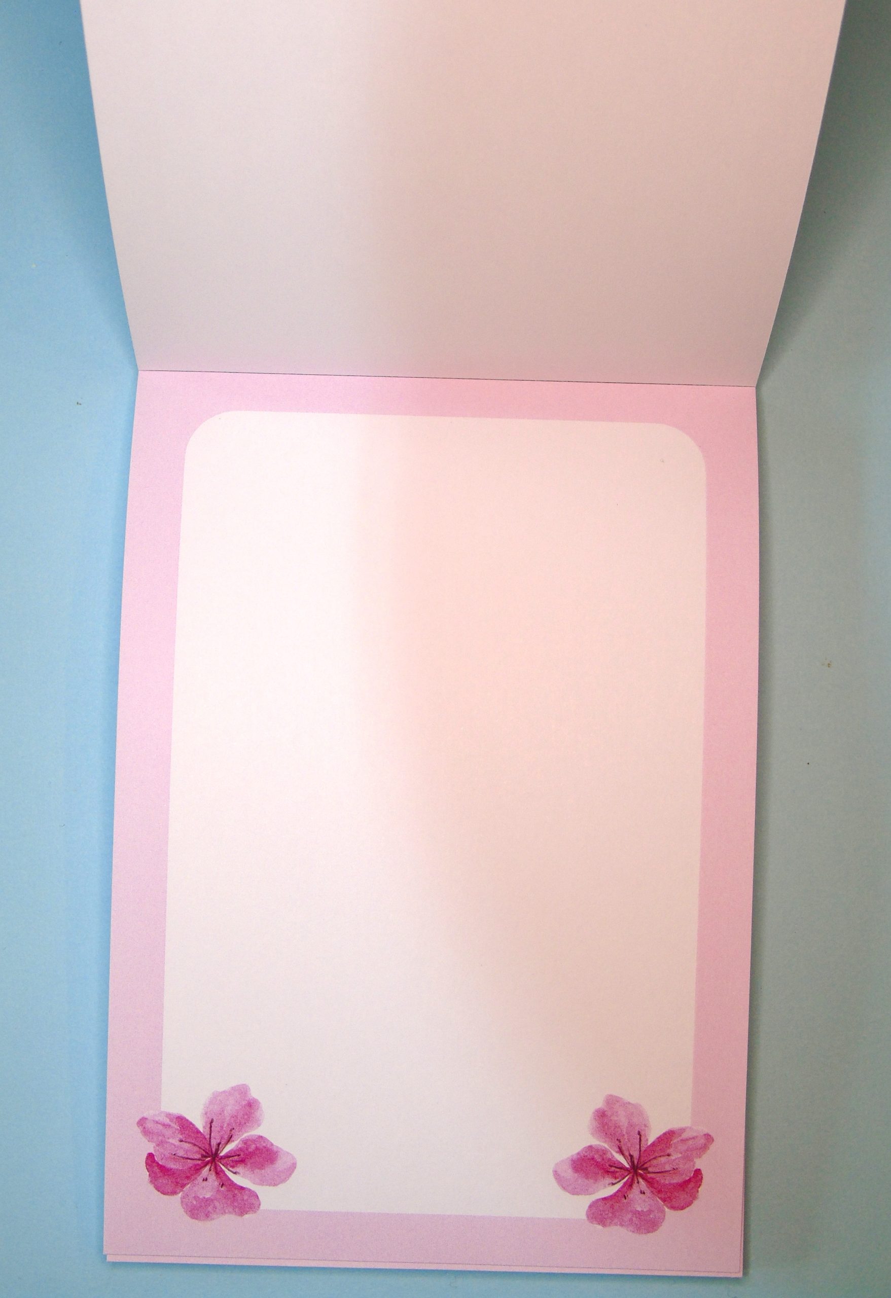 Pink Floral 50-Page Memo Pad - Image 4